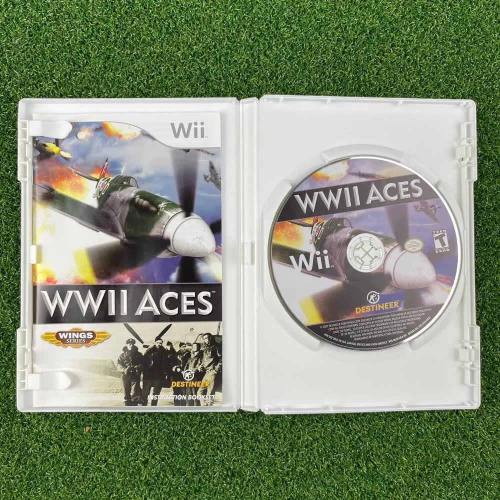 WWII Aces (Nintendo Wii, 2007) Complete CIB Tested